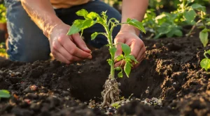 Il enterre ses plants de tomates jusqu’au cou : ce qui pousse sous terre explique tout leur goût