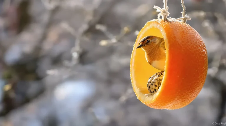 Je l’ai posée hier, les oiseaux sont venus ce matin : cette mangeoire maison se fait en 5 minutes