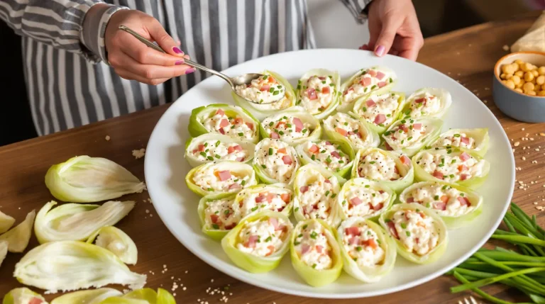 Accueil Petites barquettes d’endive au jambon : mon apéritif ultra express prêt en quelques minutes